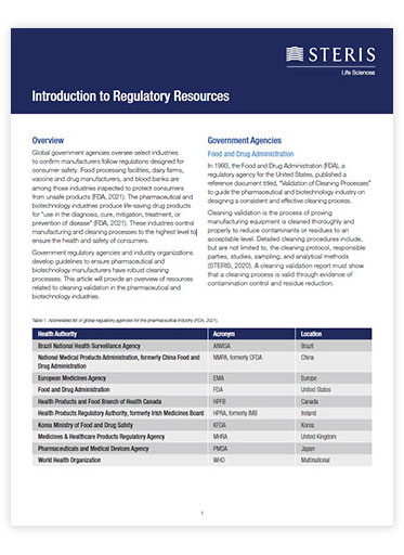 Introduction to Regulatory Resources PDF preview